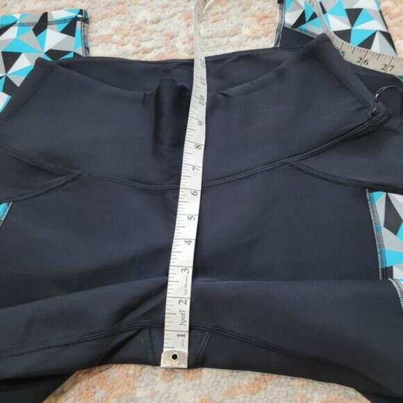 Karma‎ Printed Danica Tights in GTM Turquoise - Size Large - Picture 8 of 9